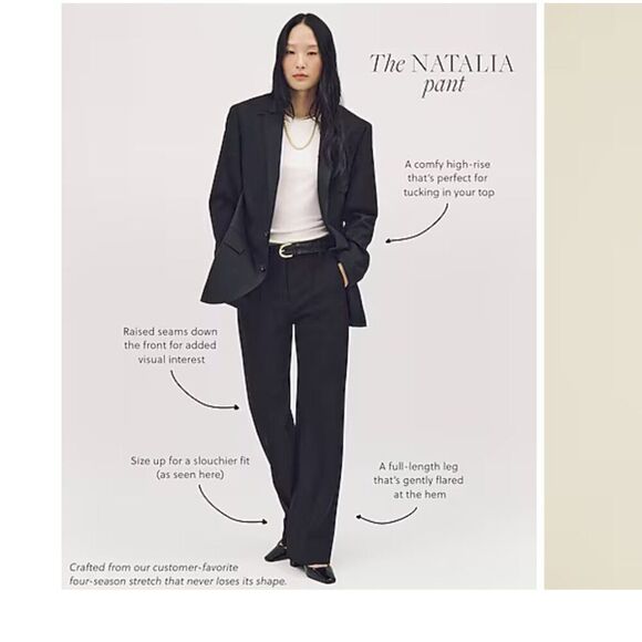 J. Crew cc477 Natalia Pant In Four-season Stretch For Women size 20 NWT - Picture 5 of 11